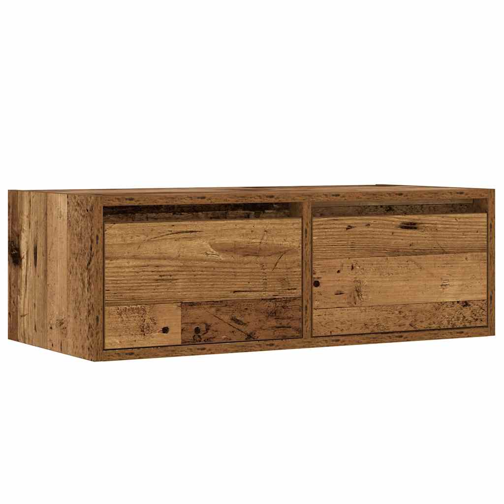TV ormarići s LED svjetlima 2 kom boja drva 75x35,5x25 cm