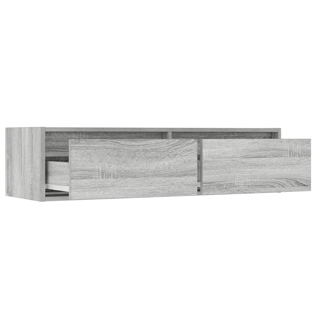 TV ormarić s LED svjetlima boja hrasta sonome 100X35,5x25 cm