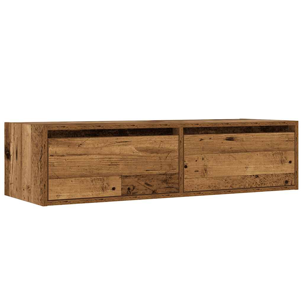 TV ormarići s LED svjetlima 2 kom boja drva 100X35,5x25 cm