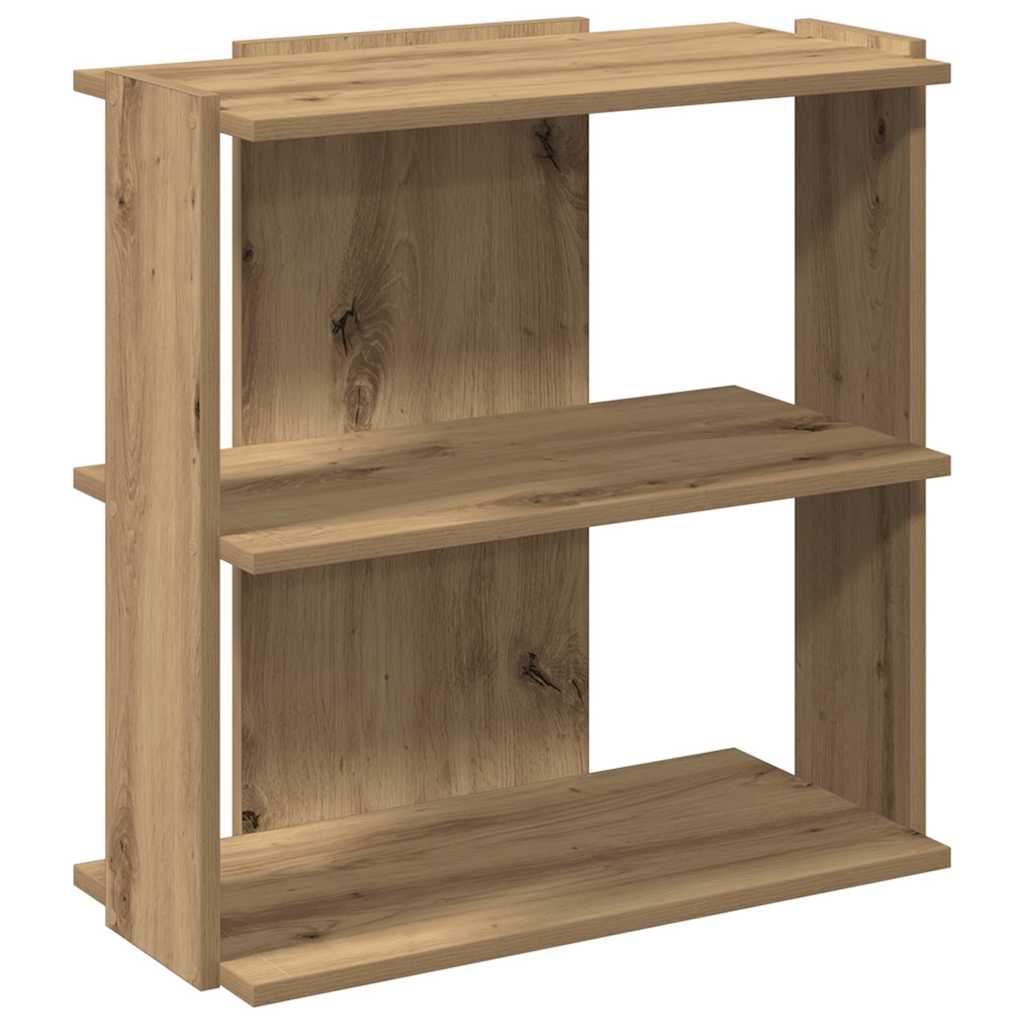 Regal za knjige s 3 razina boja hrasta 60x30x60 cm drveni