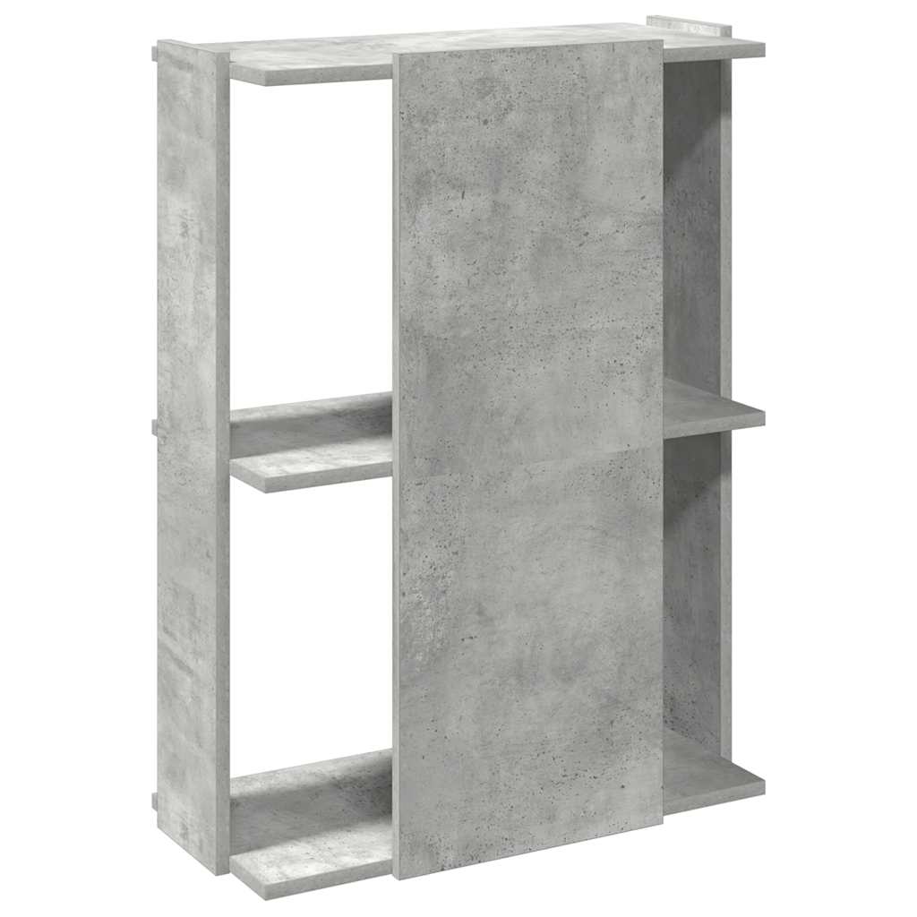 Regal za knjige s 3 razina boja hrasta 60x30x80 cm drveni