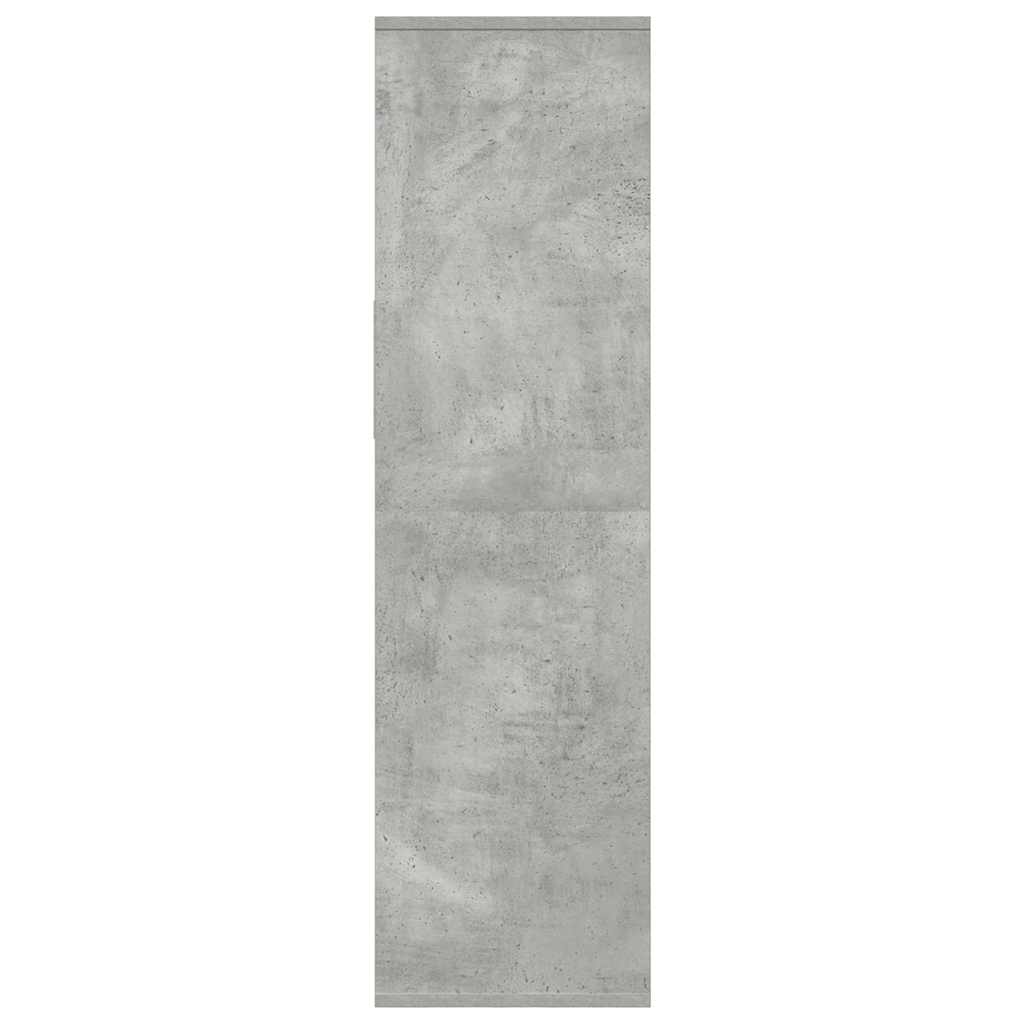 Ormarić za knjige boja betona 34x31x112 cm konstruirano drvo