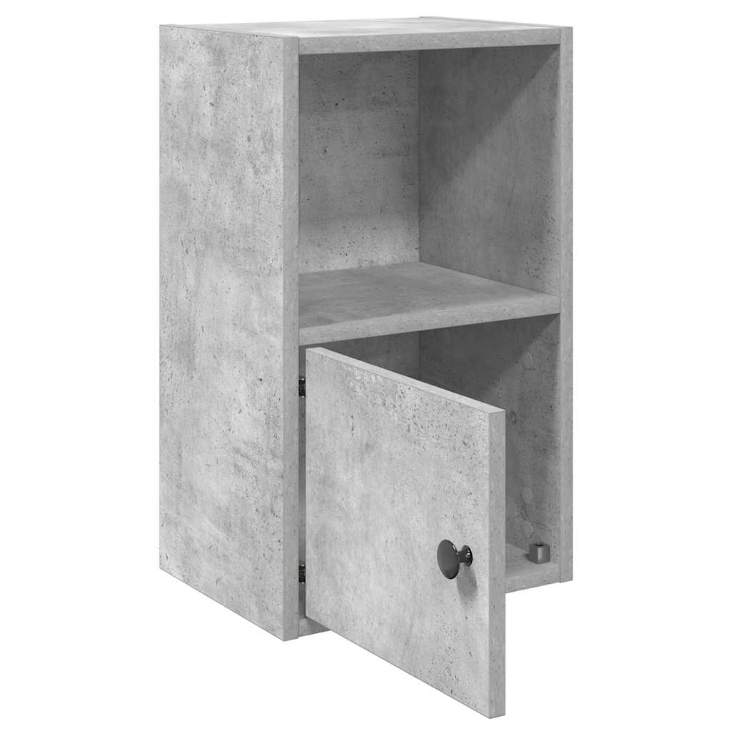 Regal za knjige boja betona 31x24x52 cm konstruirano drvo