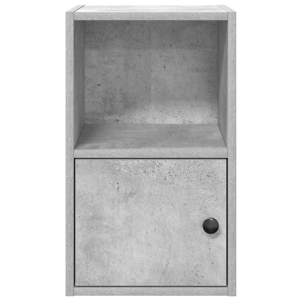 Regal za knjige boja betona 31x24x52 cm konstruirano drvo