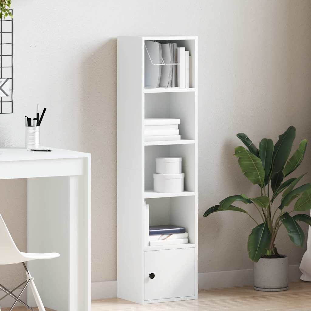 Regal za knjige bijeli 31x24x127 cm od konstruiranog drva