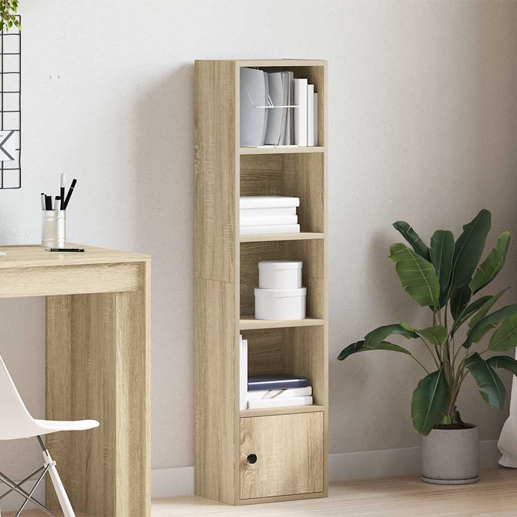Regal za knjige boja hrasta 31x24x127 cm od konstruiranog drva