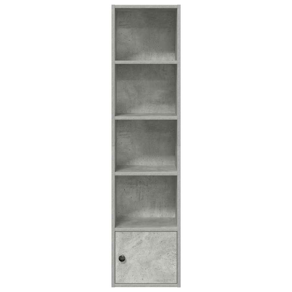 Regal za knjige boja betona 31x24x127 cm konstruirano drvo