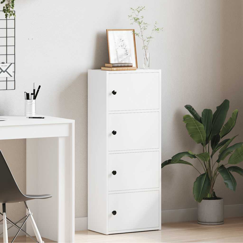 Regal za knjige bijeli 40x24x102 cm konstruirano drvo