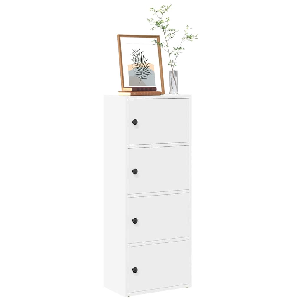 Regal za knjige bijeli 40x24x102 cm konstruirano drvo