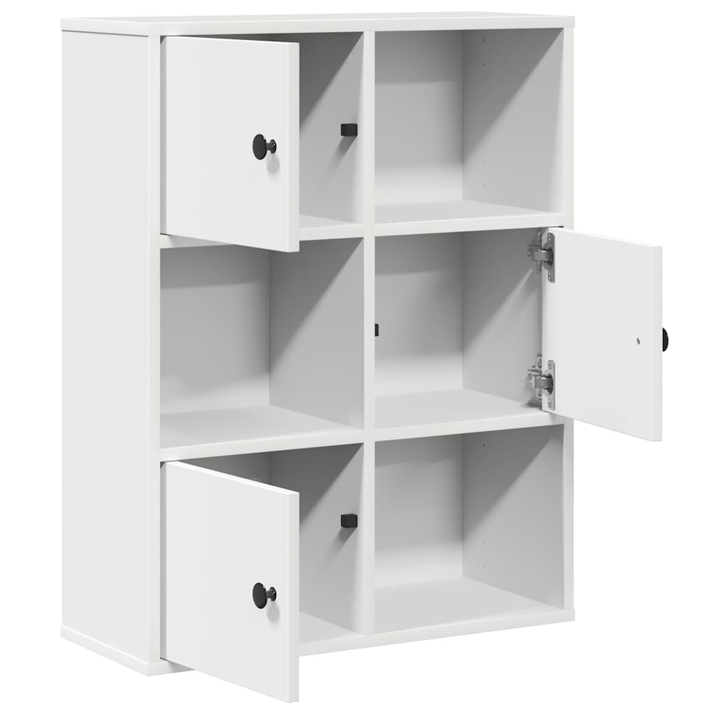 Polica za knjige bijela 60x24x76,5 cm izrađeno drvo