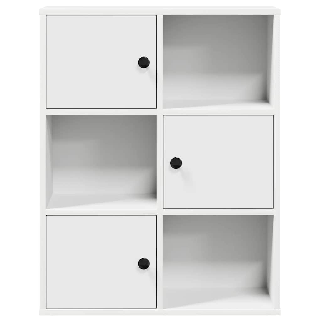 Polica za knjige bijela 60x24x76,5 cm izrađeno drvo