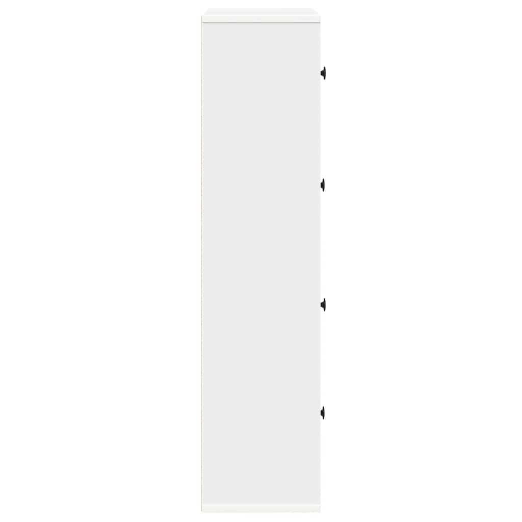 Regal za knjige bijeli 60x24x101,5 cm konstruirano drvo