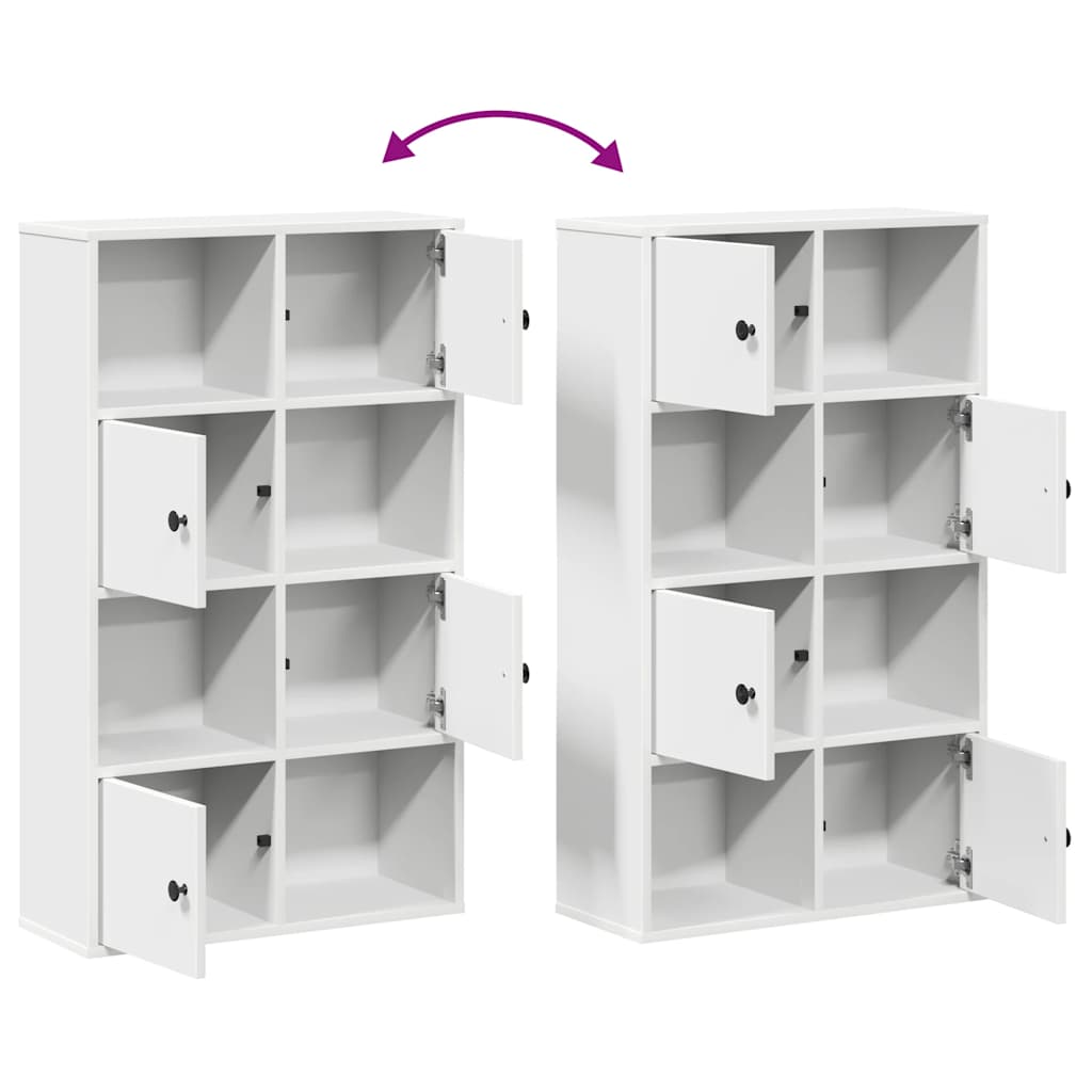 Regal za knjige bijeli 60x24x101,5 cm konstruirano drvo