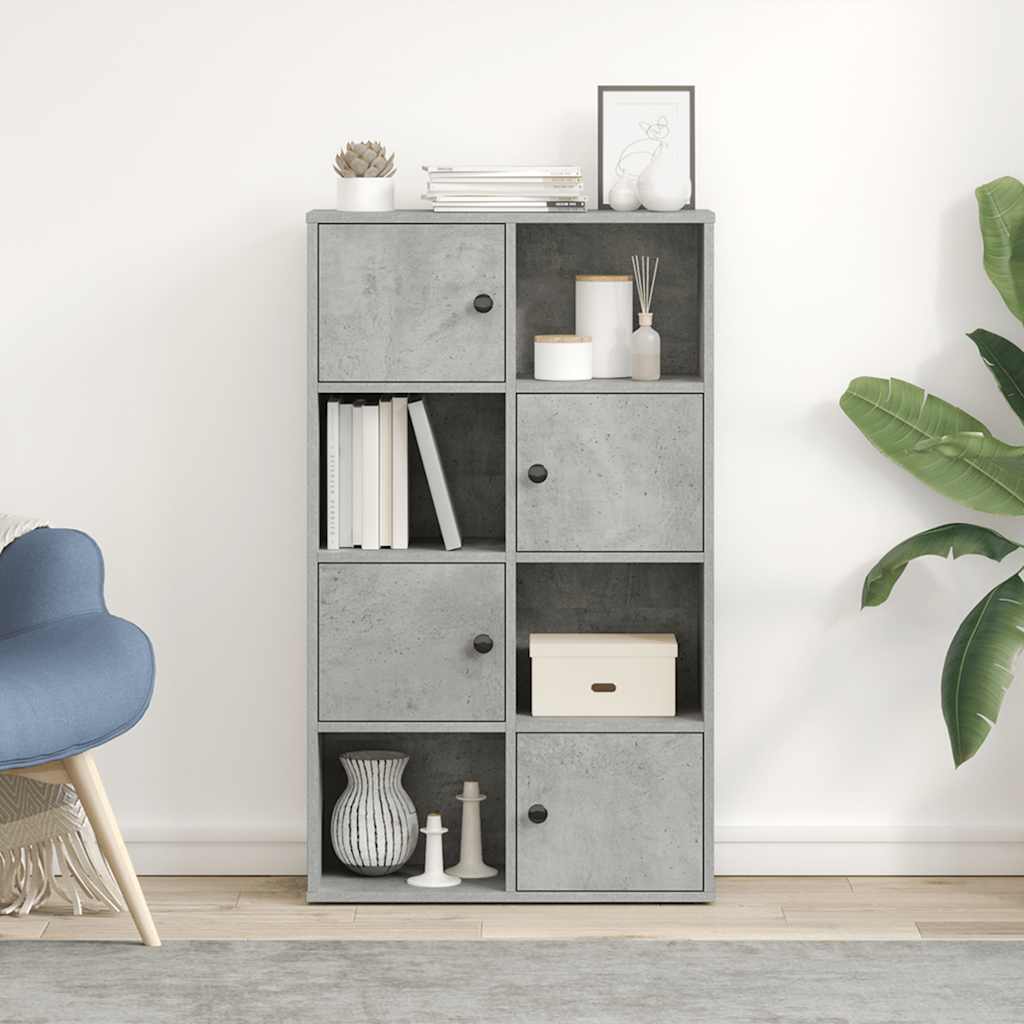 Regal za knjige boja betona 60x24x101,5 cm konstruirano drvo