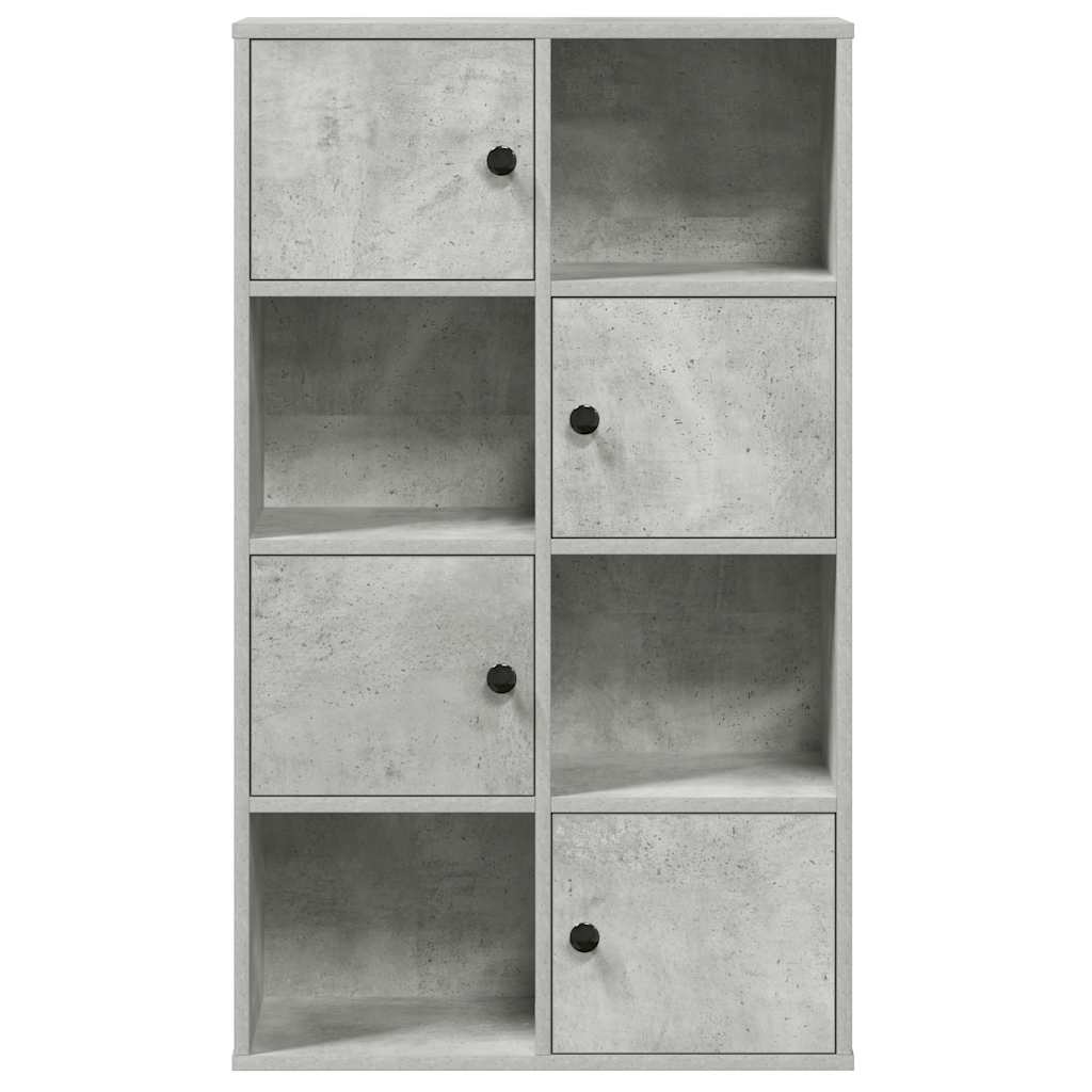 Regal za knjige boja betona 60x24x101,5 cm konstruirano drvo