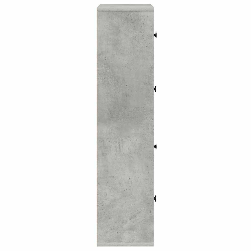 Regal za knjige boja betona 60x24x101,5 cm konstruirano drvo