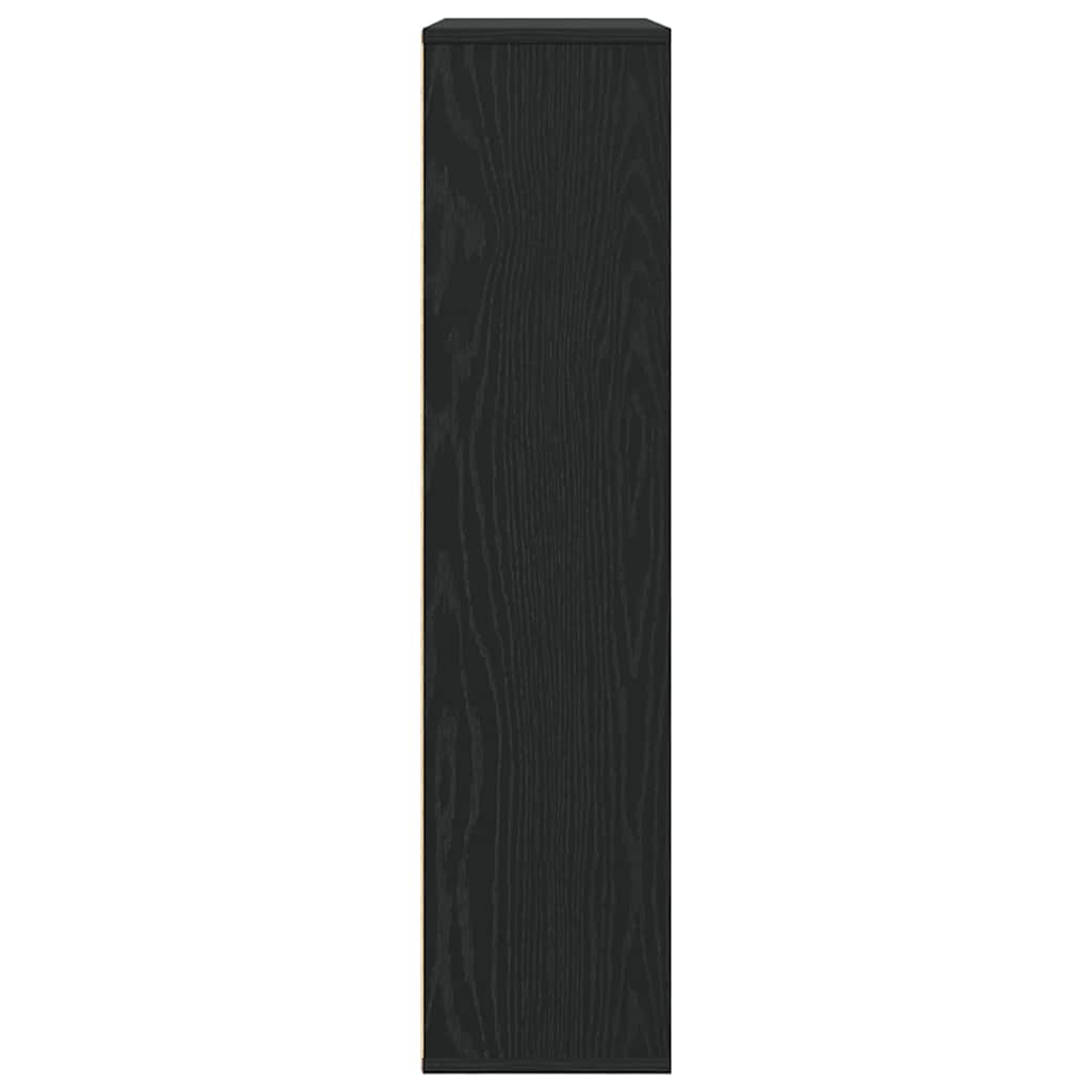 Regal za knjige crni hrasta 89x24x101,5cm od konstruiranog drva