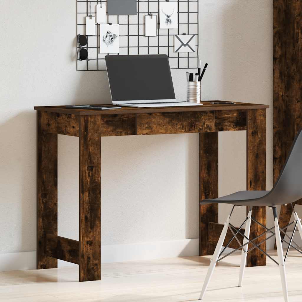 Radni stol boja dimljenog hrasta 100x45x75 cm konstruirano drvo