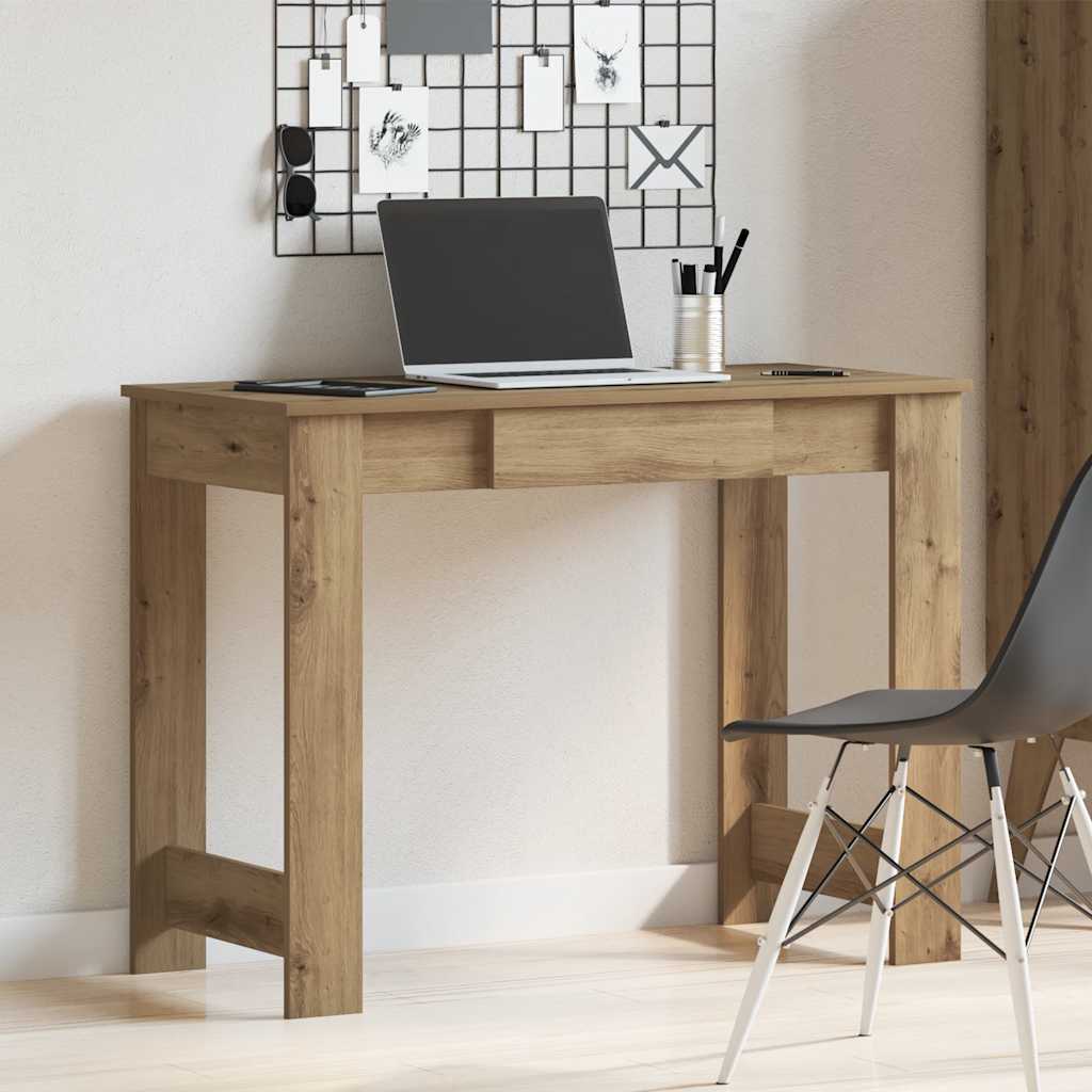 Radni stol boja hrasta artisan 100x45x75 cm konstruirano drvo