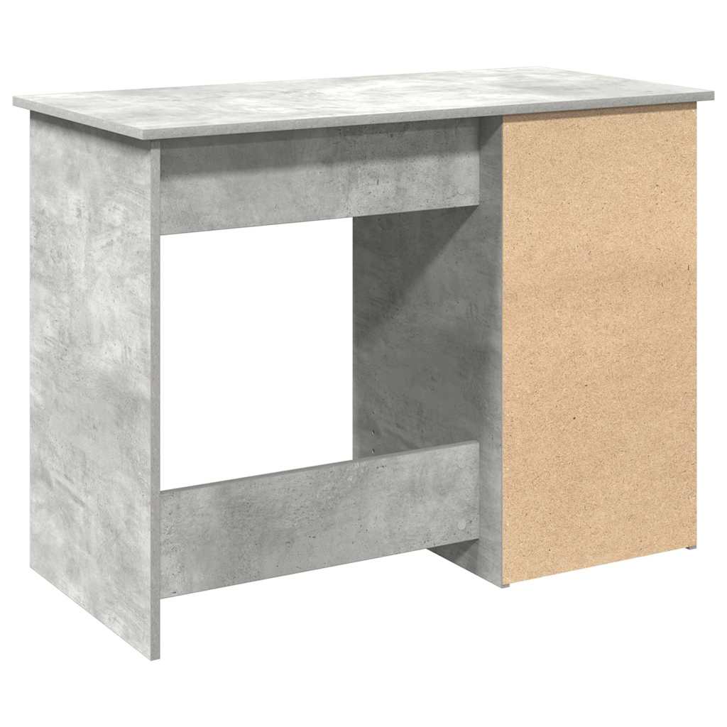 Radni stol boja betona 102 x 50 x 75 cm od konstruiranog drva
