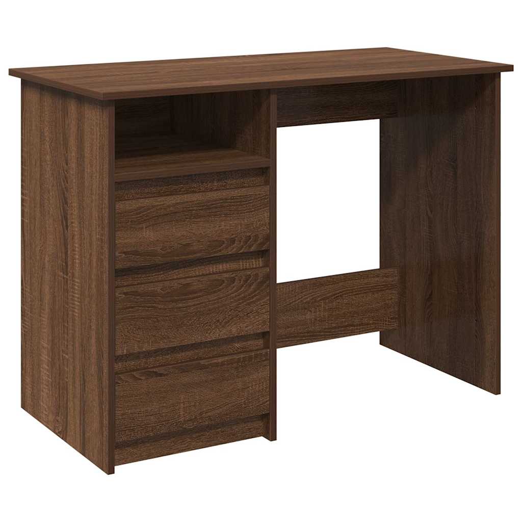 Radni stol boja smeđeg hrasta 102x50x75 cm konstruirano drvo