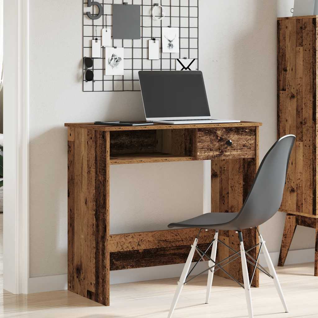 Radni stol boja starog drva 80 x 40 x 75 cm konstruirano drvo
