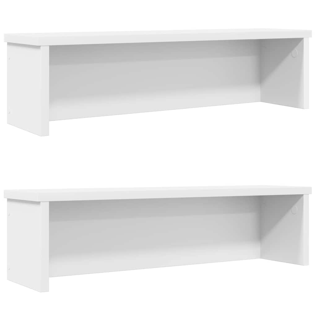 Kuhinjski stalci koji se mogu složiti 2 kom bijeli 50x15x16 cm