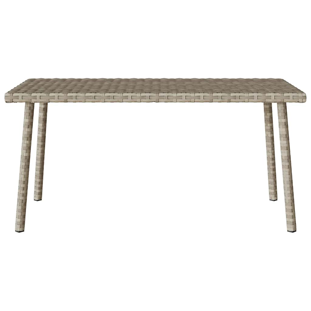 Vrtni stolić za kavu pravokutni svijetlo sivi 80x40x37 cm