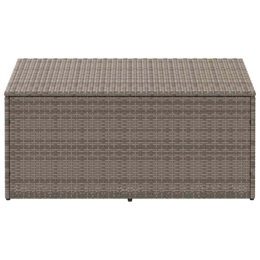 Vrtna kutija za pohranu siva 110x50x58 cm poli ratan