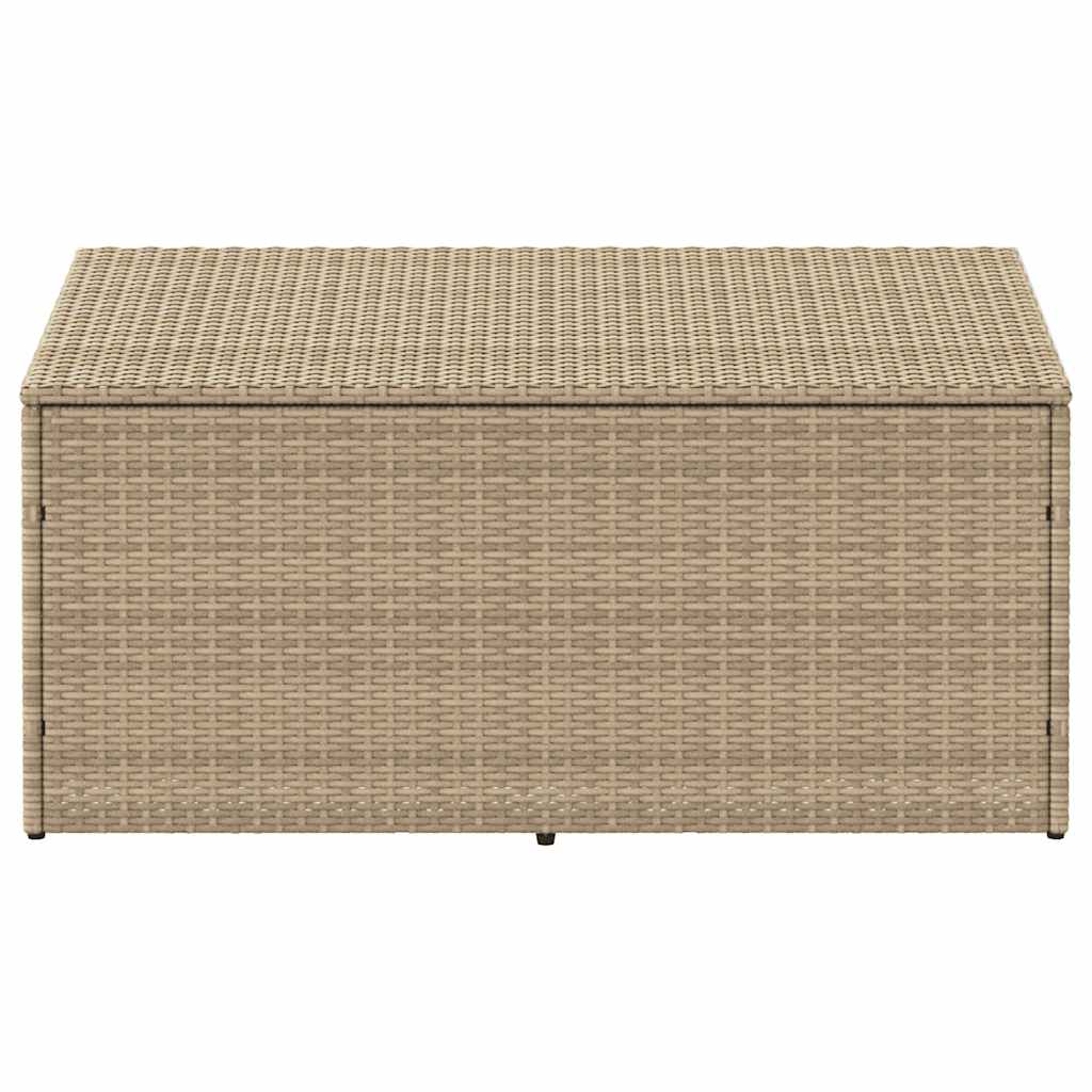 Vrtna kutija za pohranu bež 110x50x58 cm poli ratan