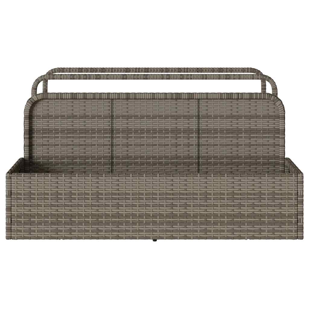 Plovak za bazen Siva 110x100x57 cm Poli ratan