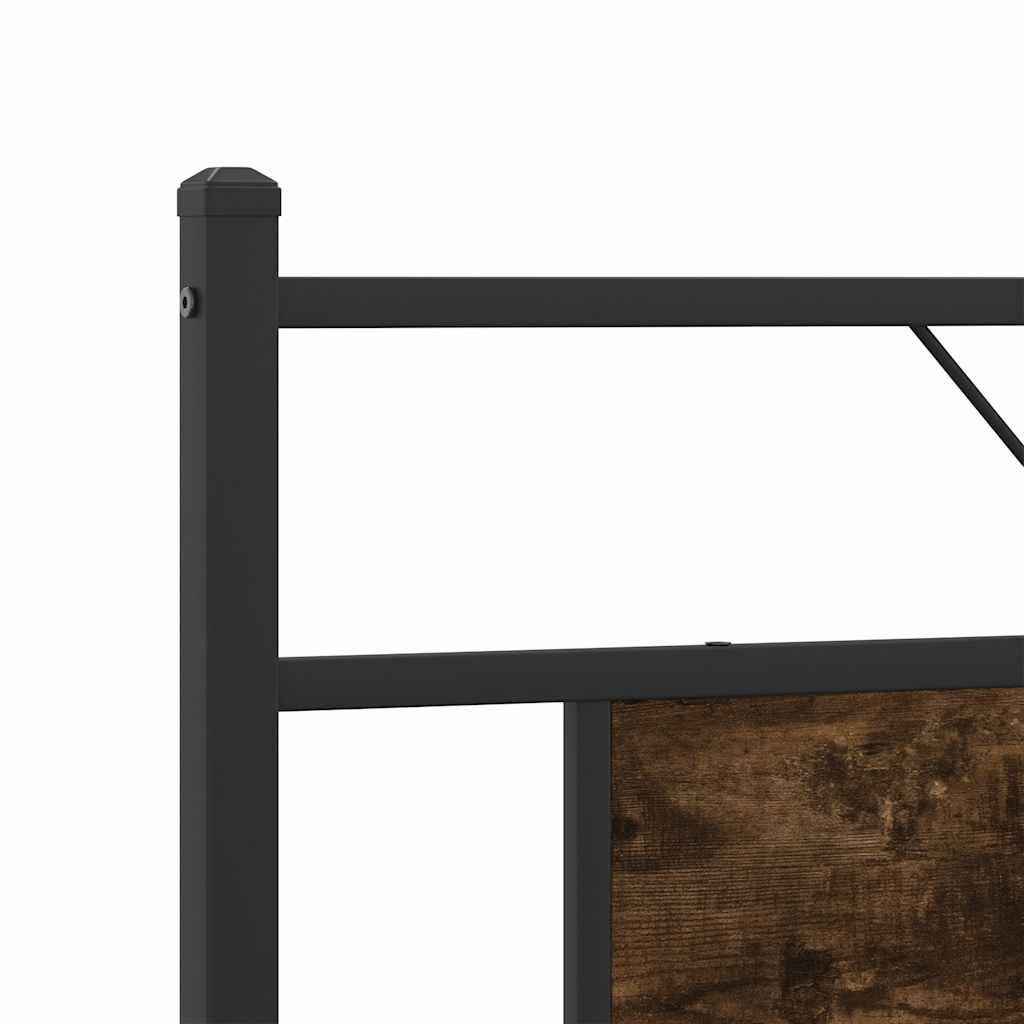 Metalni okvir kreveta bez madraca boja hrasta 160x200 cm