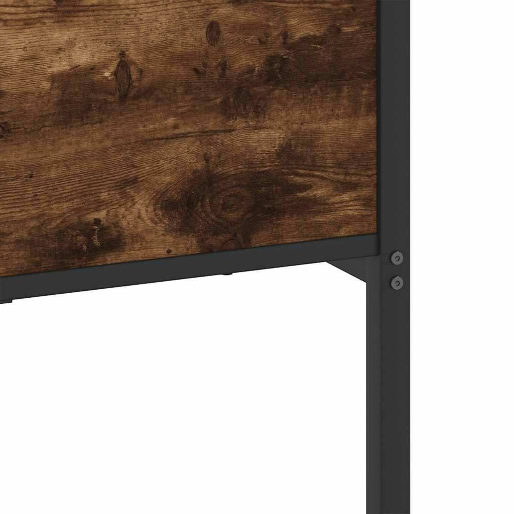 Metalni okvir kreveta bez madraca boja hrasta 183x213 cm