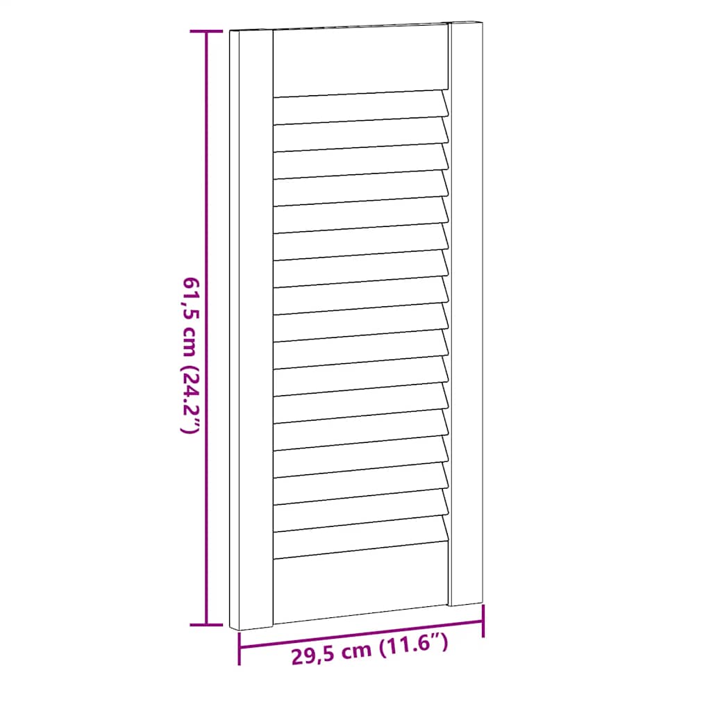 Vrata ormarića Louvred Dizajn 4 kom bijela 61,5x29,5 cm