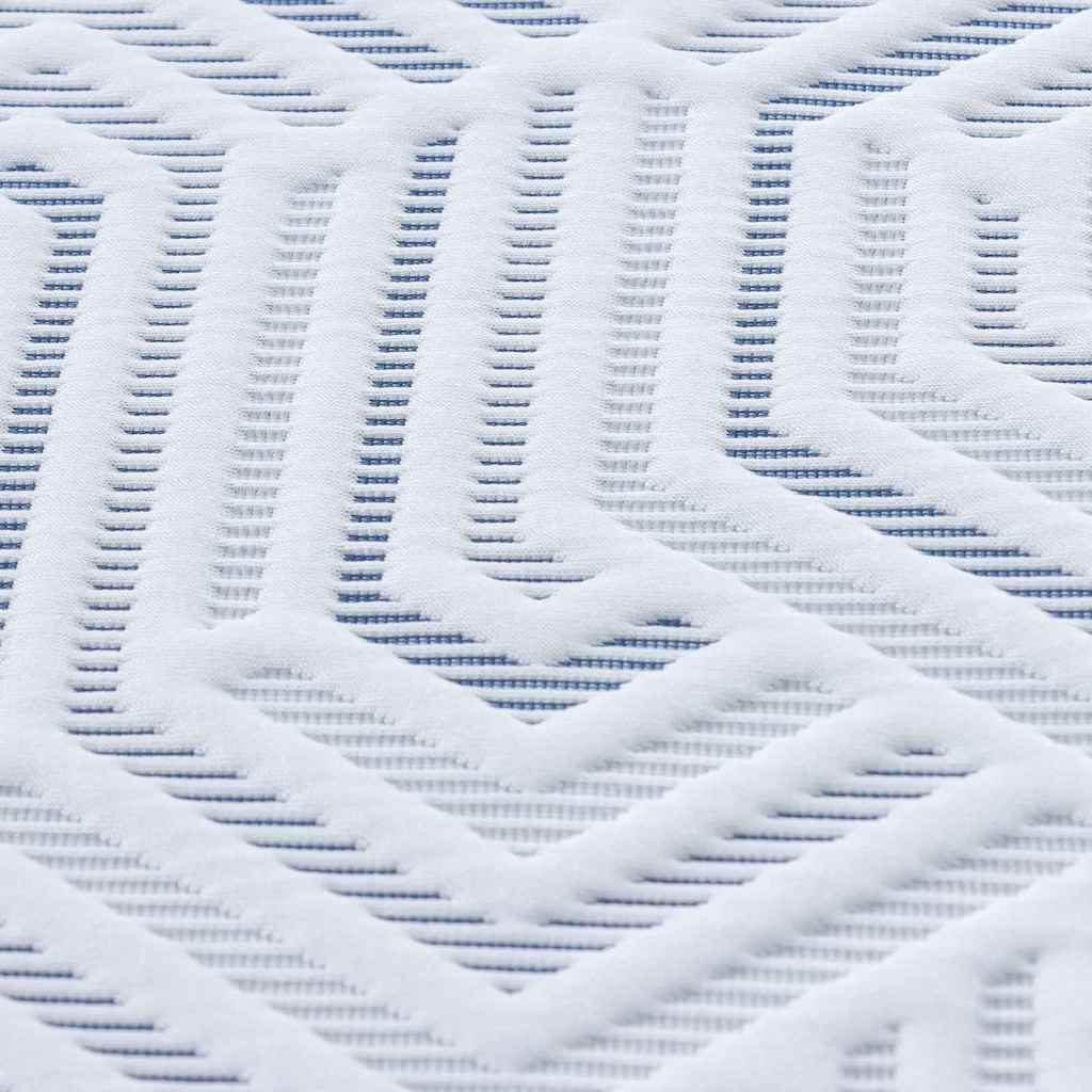 Nadmadrac Bijelo 180 x 200 cm Žakar tkanina