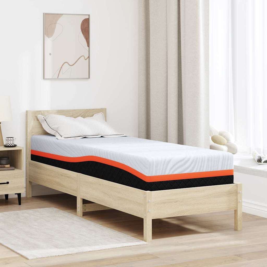 Madrac Bijela i siva 70 x 200 cm Žakar tkanina