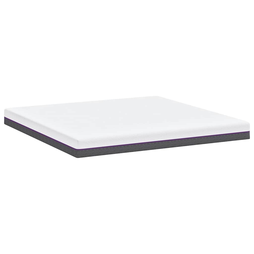 Madrac Bijela i siva 180 x 200 cm Žakar tkanina