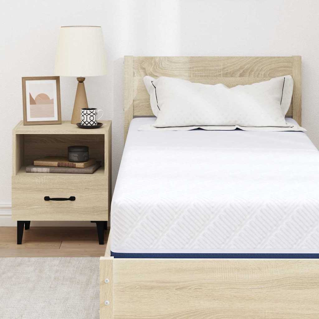 Madrac Bijela i Plava 80 x 200 cm Žakar tkanina