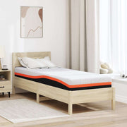 Madrac Bijela i crna 80 x 200 cm Žakar tkanina
