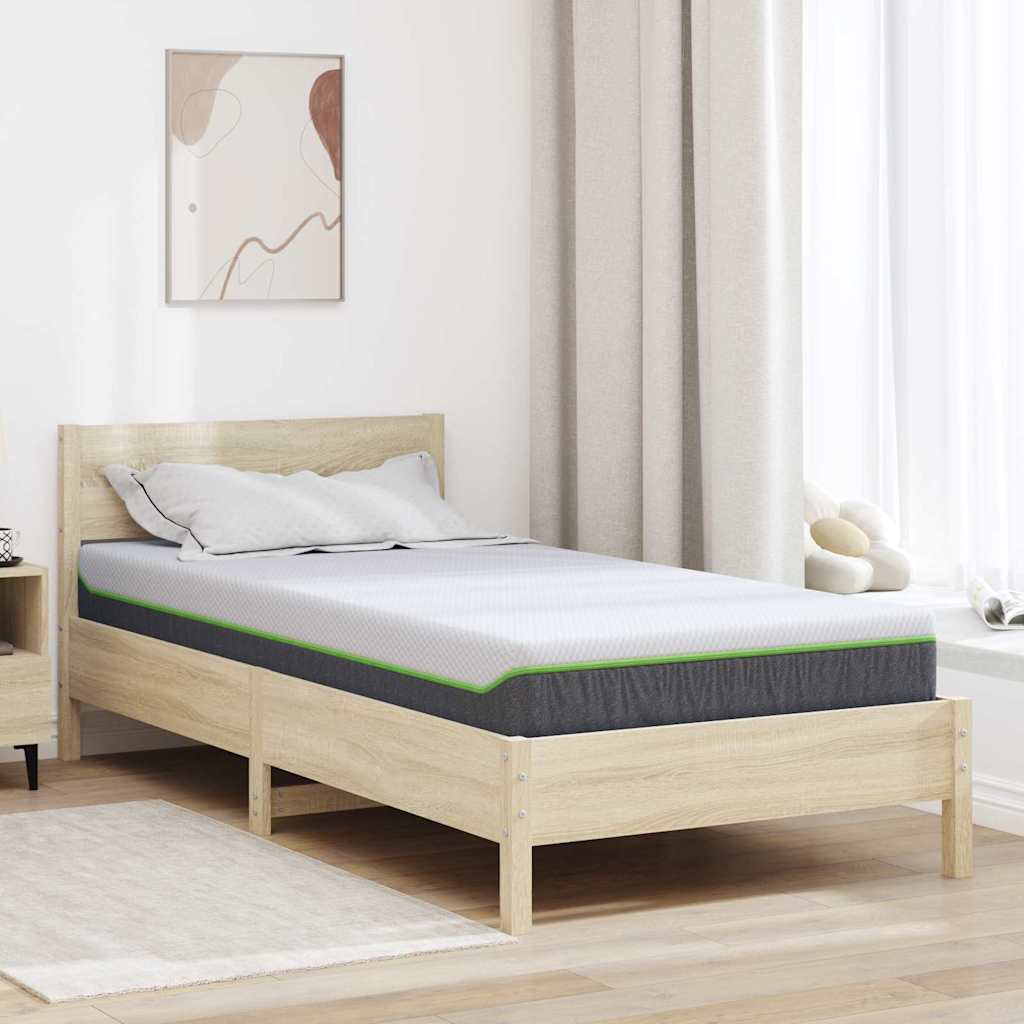 Madrac Srednje mekano 120 x 200 cm Bijela i siva
