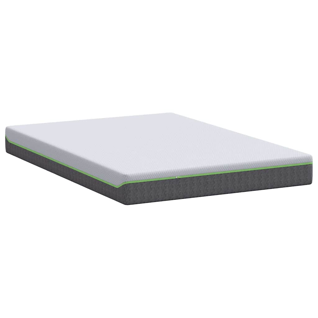 Madrac Bijela i siva 140 x 200 cm Žakar tkanina