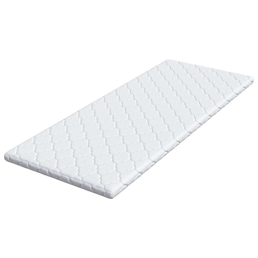 Kokosni nadmadrac Bijelo 80 x 200 cm Žakar tkanina