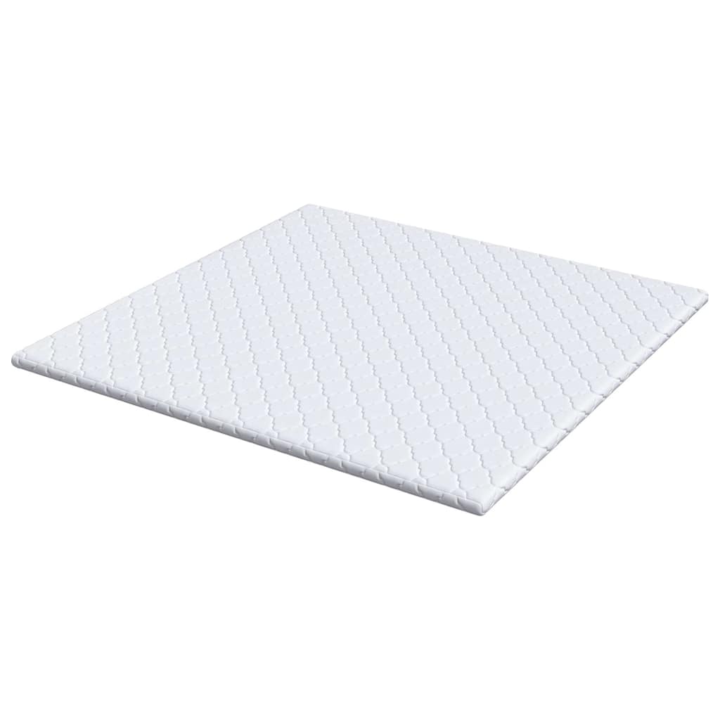 Kokosni nadmadrac Bijelo 200 x 200 cm Žakar tkanina