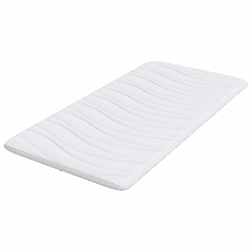 Nadmadrac Bijelo 90 x 190 cm Pleteno platno