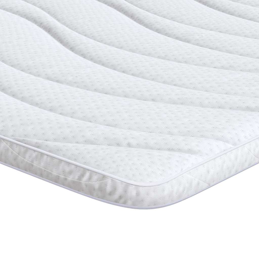 Nadmadrac Bijelo 140 x 200 cm Pleteno platno