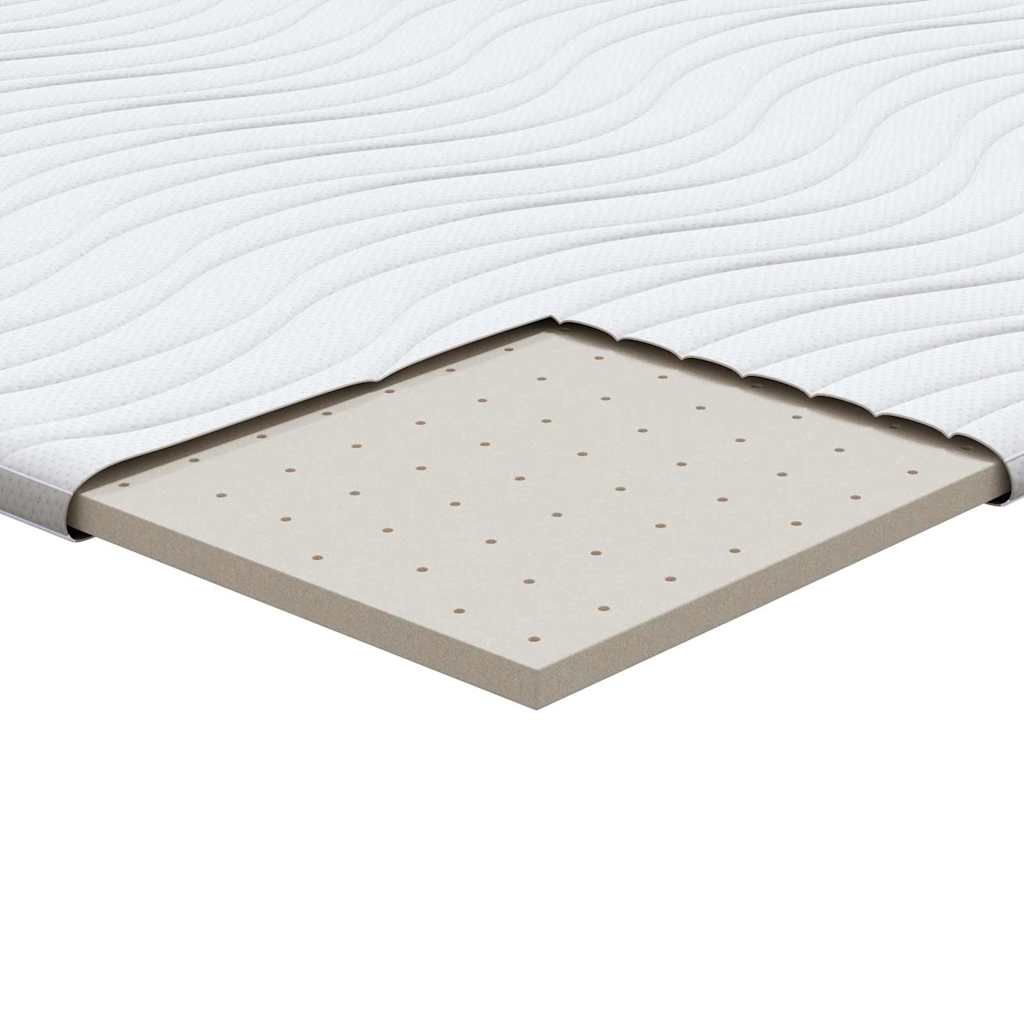 Nadmadrac Bijelo 90 x 190 cm Pleteno platno
