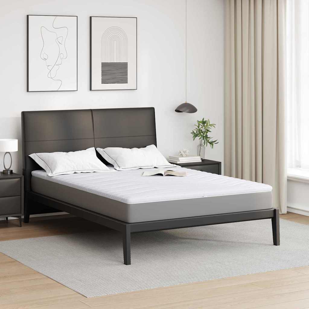 Nadmadrac Bijelo 140 x 190 cm Pleteno platno