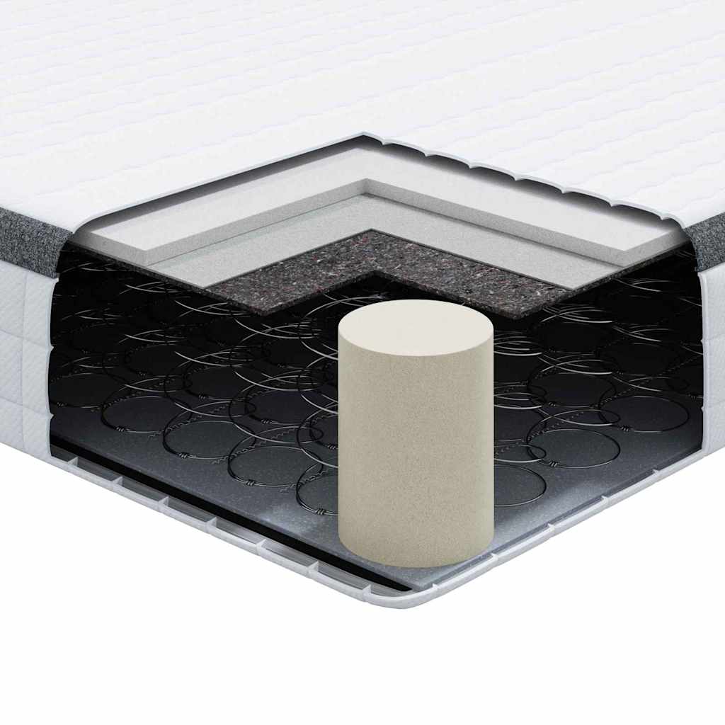 Madrac 2 pcs Bijela i siva 60 x 200 cm Bonell opruga