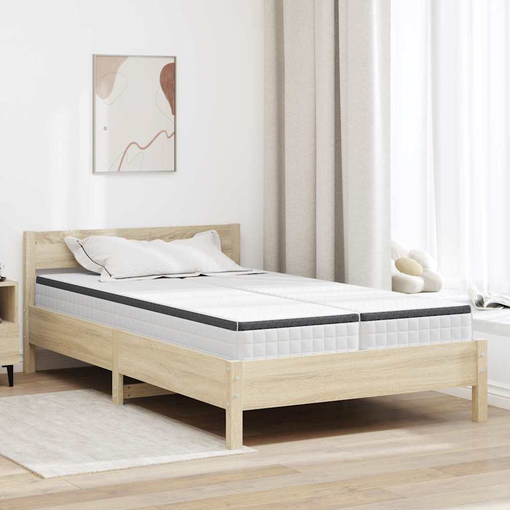 Madrac 2 pcs Bijela i siva 60 x 200 cm Bonell opruga