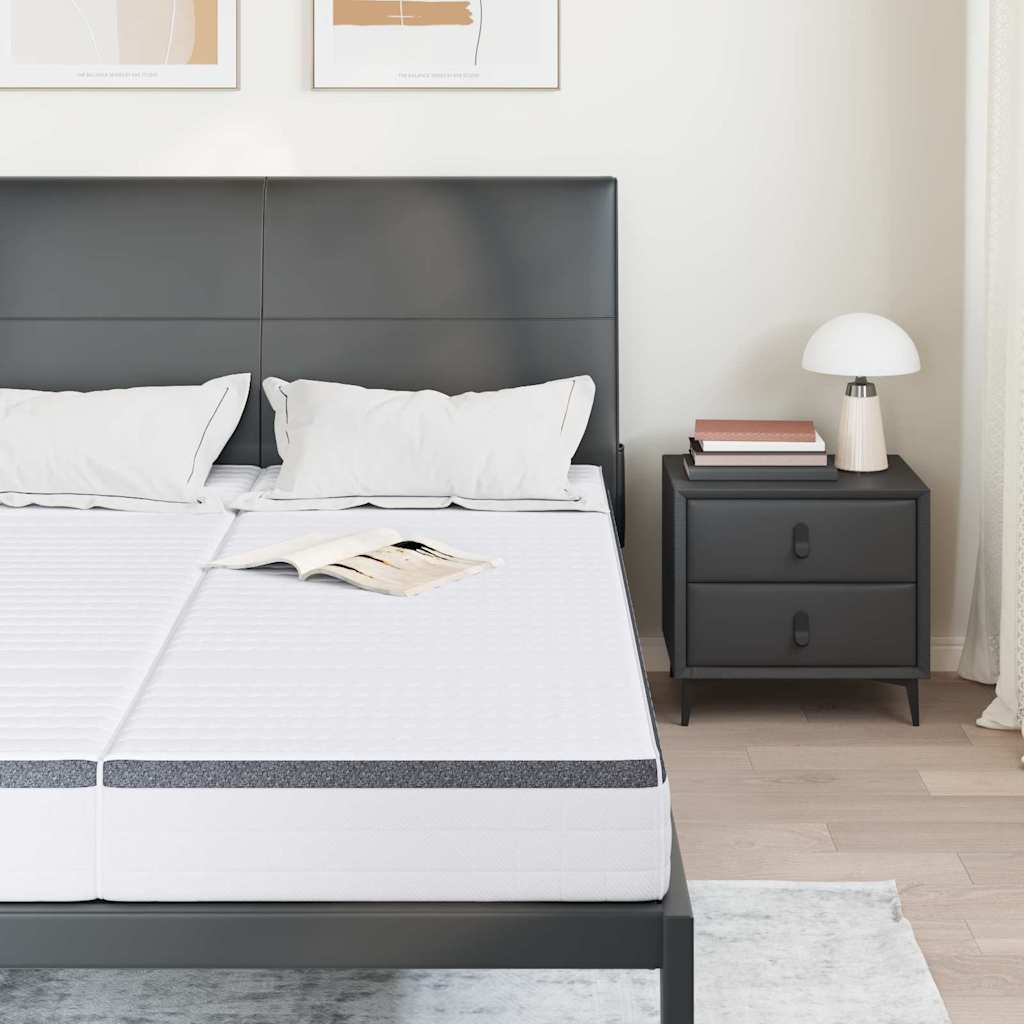 Madrac 2 pcs Bijela i siva 80 x 200 cm Bonell opruga